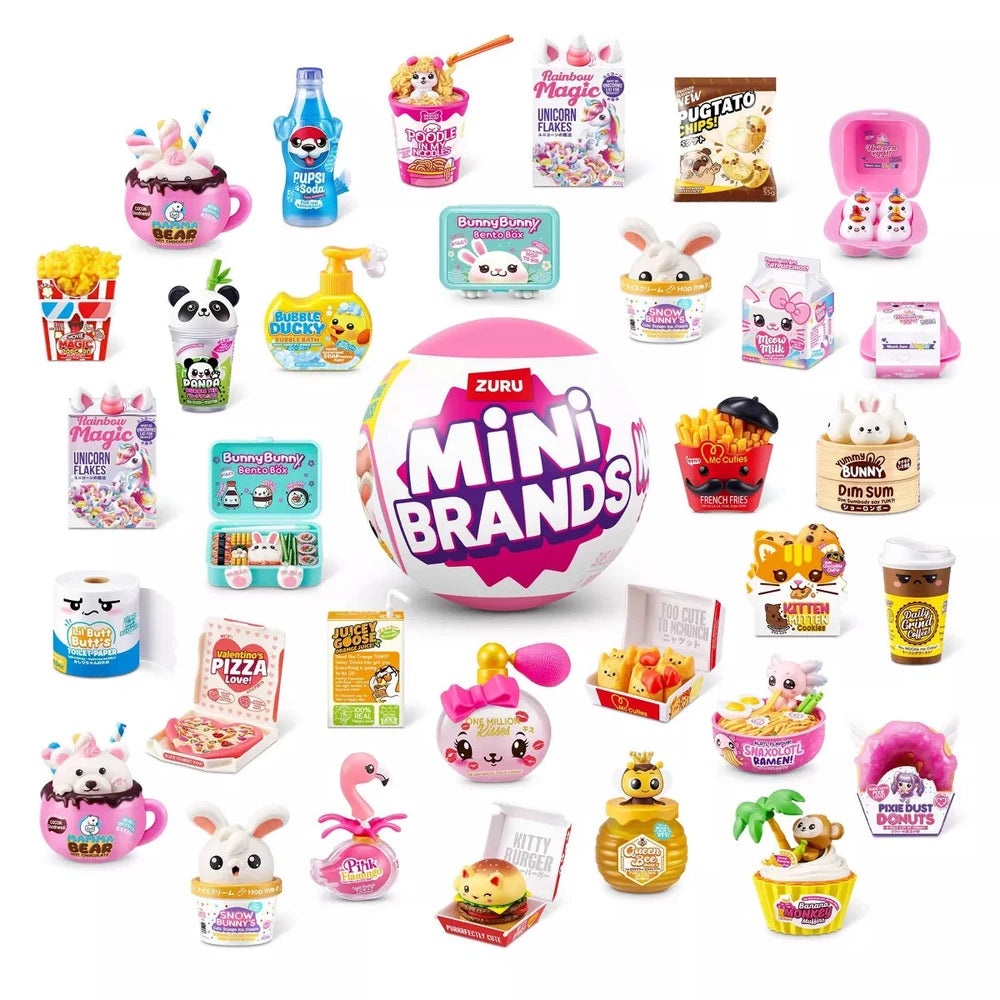 Mini Brands Kawaii Kuties Mini Figure: Articulated Sensory Development Animation Figures, PVC Material