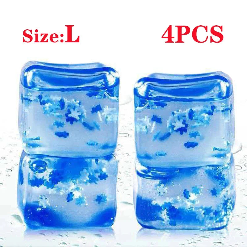 Experience the Fun with 1/6PCS Rainbow Maltose Ice Cube Stress Balls - Sensory Squishy Toys for Stress Relief and Kids Party Favors!